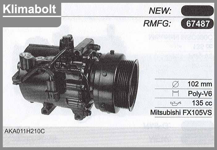 Mitsubishi klíma kompresszor 67487