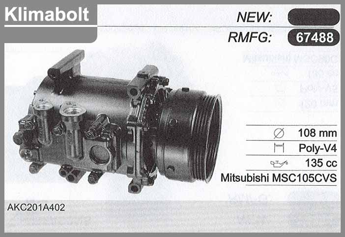 Mitsubishi klma kompresszor 67488